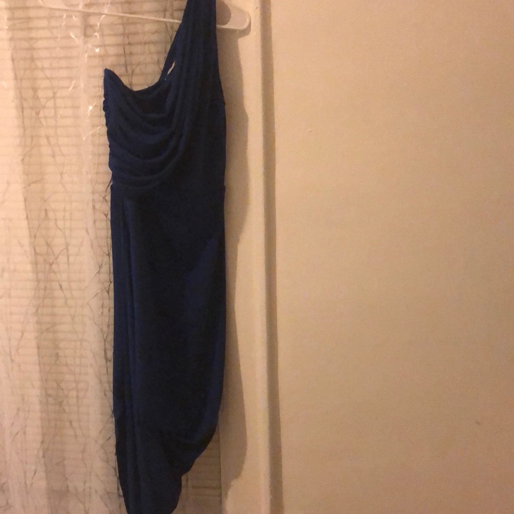 Just fab, size medium, royal blue, one strap dress